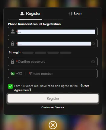 WGS456 Game Register